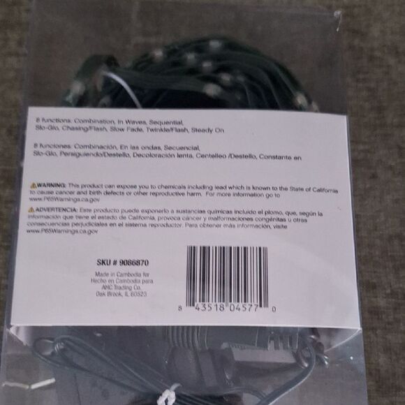 Celebrations Platinum LED Light String - Red and White 33 ft NWT - Picture 3 of 6